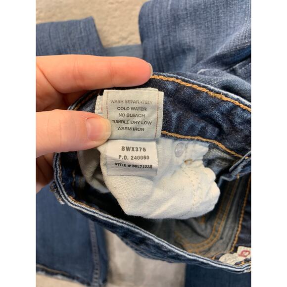 BKE Women's wide Leg Jeans - Blue - Picture 6 of 16